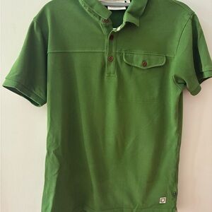 Men's Fjallraven Green Polo Shirt L in EUC